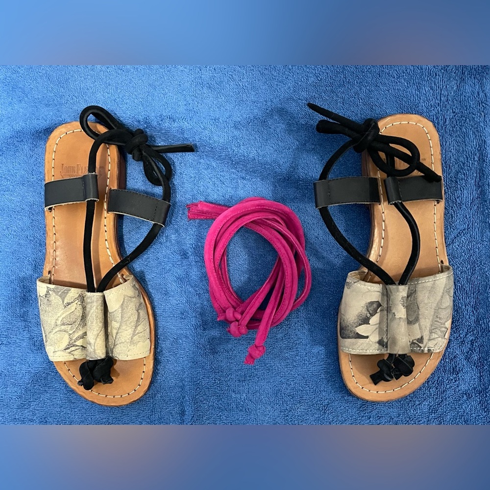 Fluevog River Limpopo Grey Floral